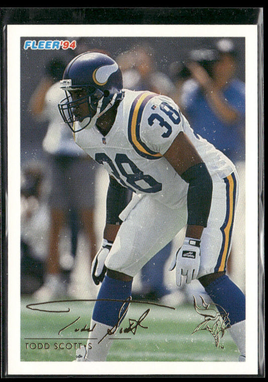 Todd Scott 1994 Fleer #301 Minnesota Vikings