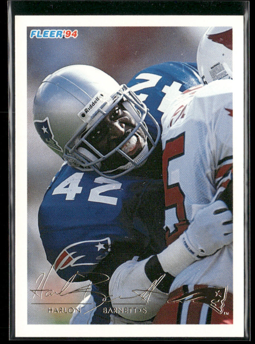 Harlon Barnett 1994 Fleer #306 New England Patriots
