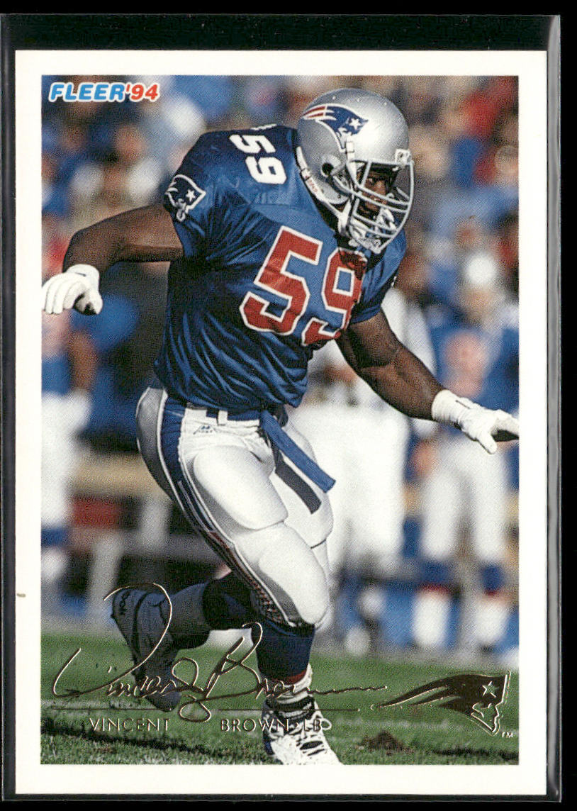 Vincent Brown 1994 Fleer #308 New England Patriots