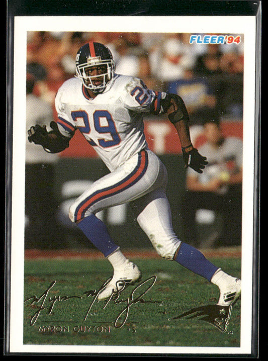 Myron Guyton 1994 Fleer #311 New England Patriots
