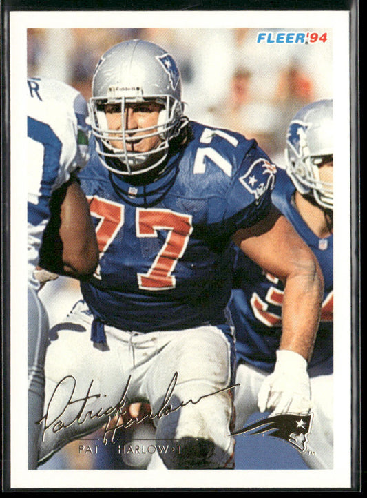 Pat Harlow 1994 Fleer #312 New England Patriots
