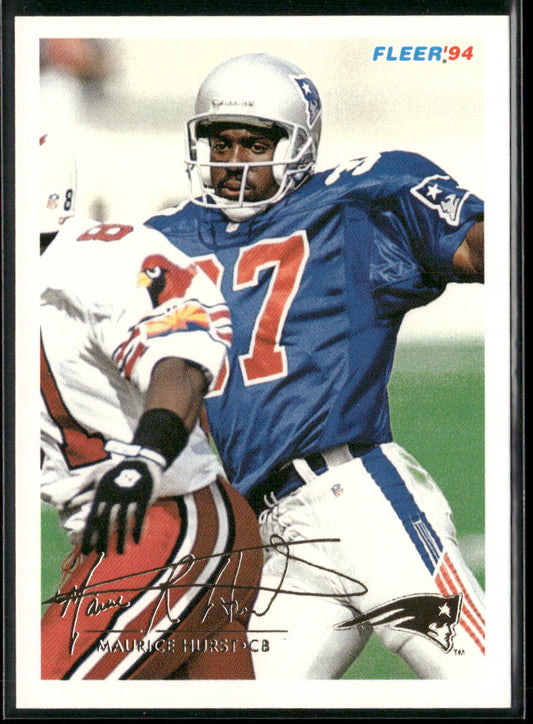 Maurice Hurst 1994 Fleer #313 New England Patriots