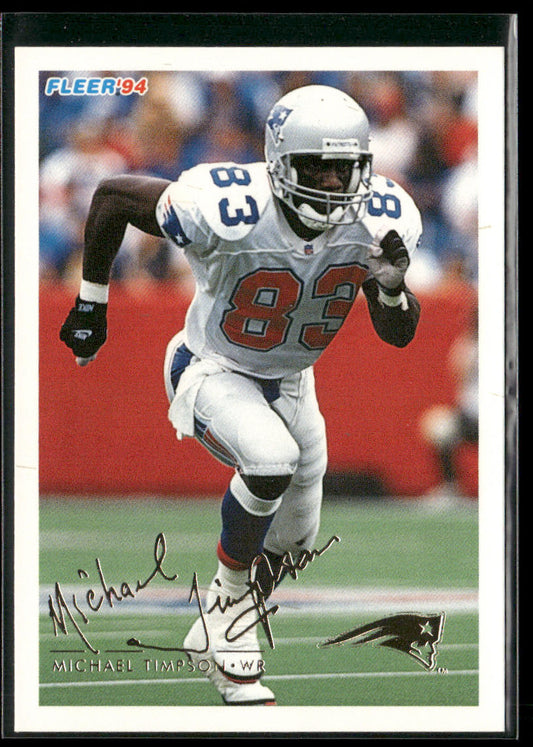 Michael Timpson 1994 Fleer #316 New England Patriots