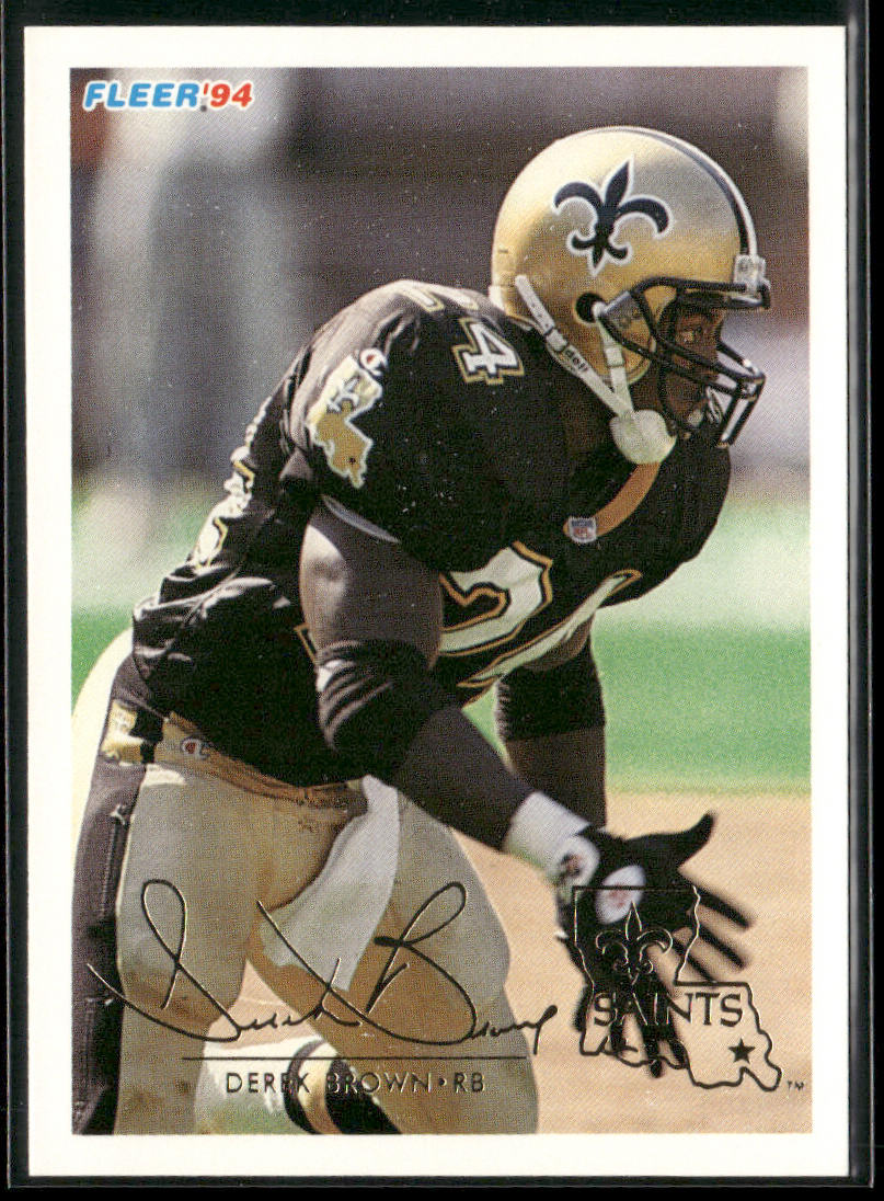 Derek Brown 1994 Fleer #319 New Orleans Saints