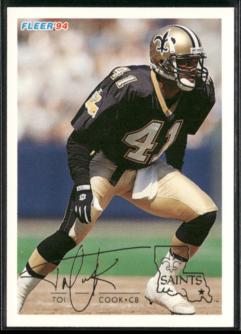 Toi Cook 1994 Fleer #321 New Orleans Saints