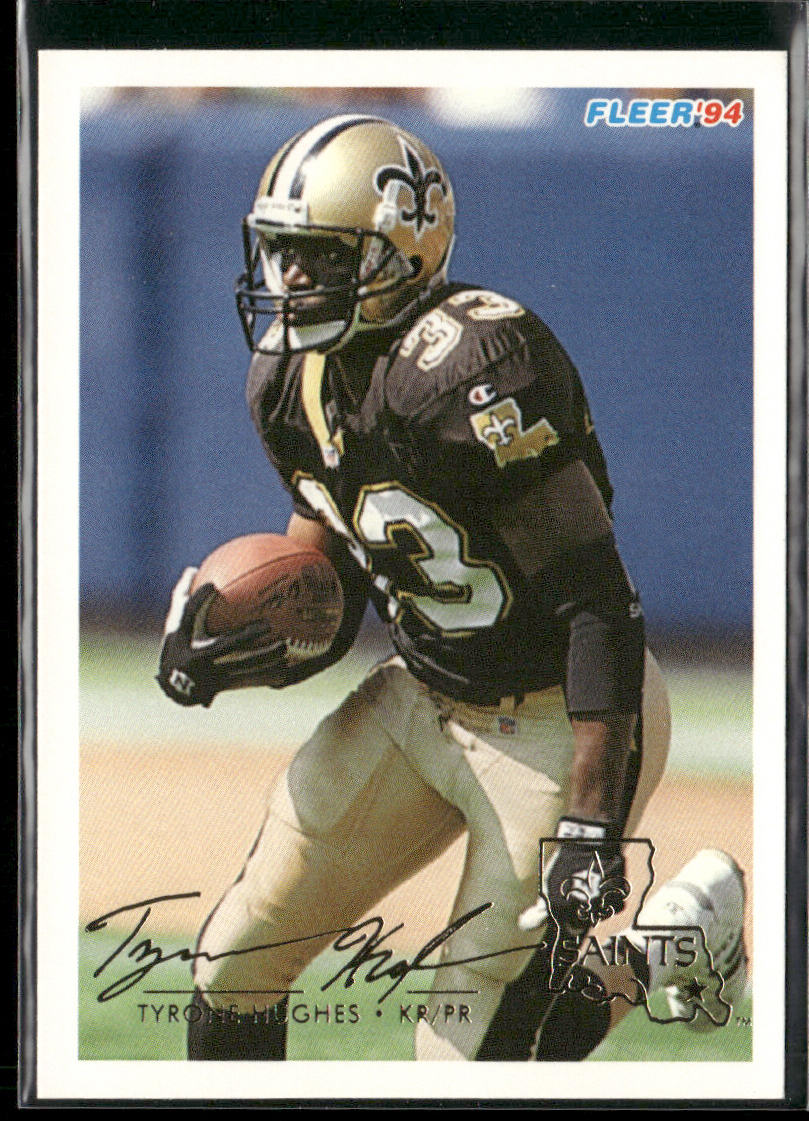 Tyrone Hughes 1994 Fleer #325 New Orleans Saints