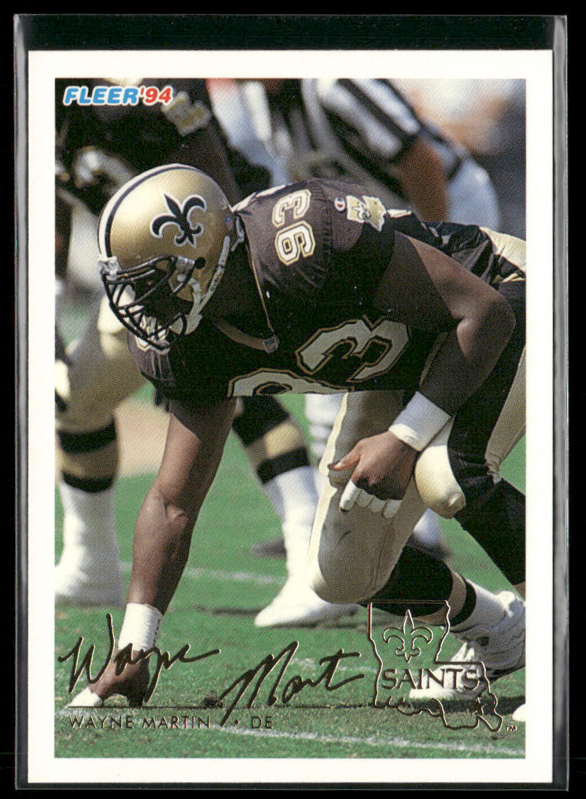 Wayne Martin 1994 Fleer #329 New Orleans Saints