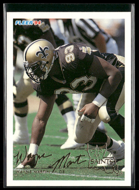 Wayne Martin 1994 Fleer #329 New Orleans Saints