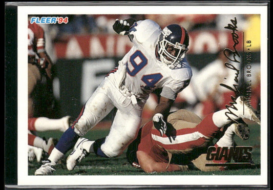 Michael Brooks 1994 Fleer #336 New York Giants