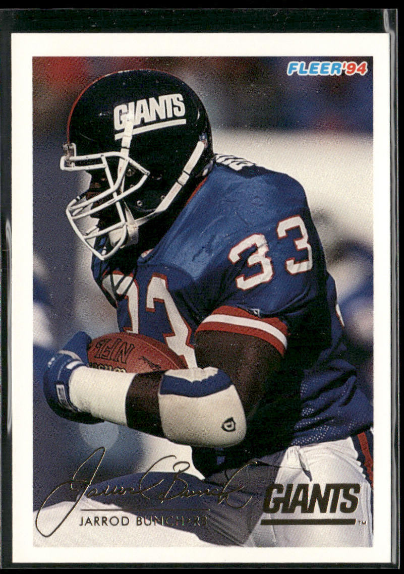 Jarrod Bunch 1994 Fleer #337 New York Giants