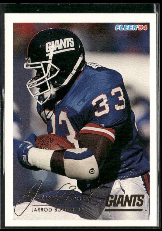 Jarrod Bunch 1994 Fleer #337 New York Giants