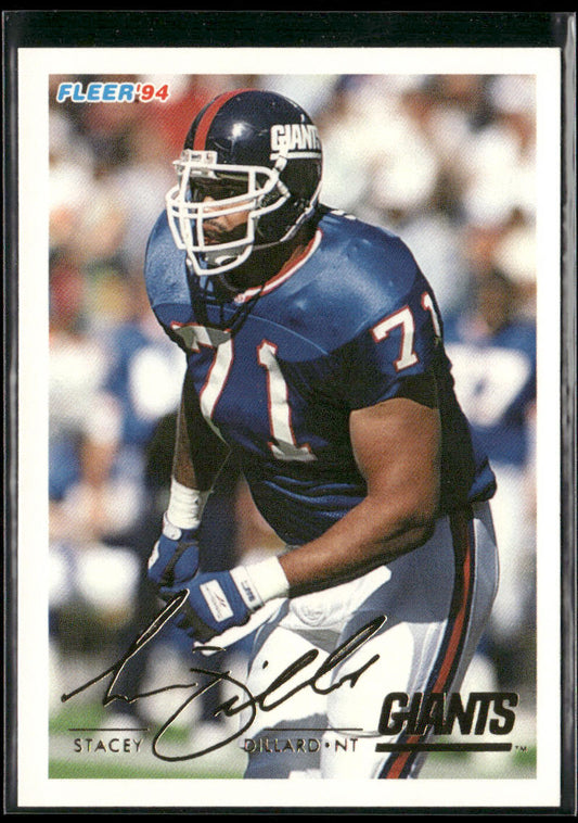 Stacey Dillard 1994 Fleer #341 RC New York Giants