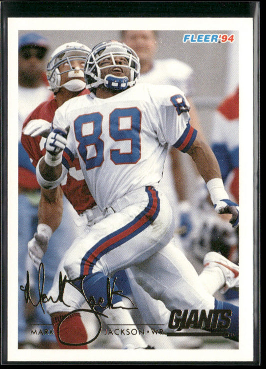 Mark Jackson 1994 Fleer #345 New York Giants