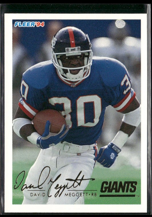Dave Meggett 1994 Fleer #346 New York Giants