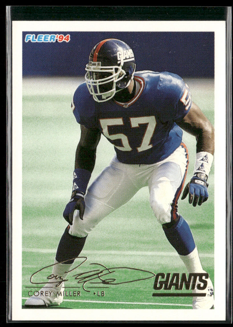 Corey Miller 1994 Fleer #347 New York Giants