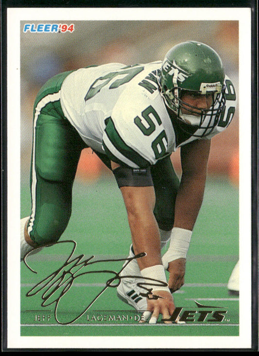 Jeff Lageman 1994 Fleer #357 New York Jets