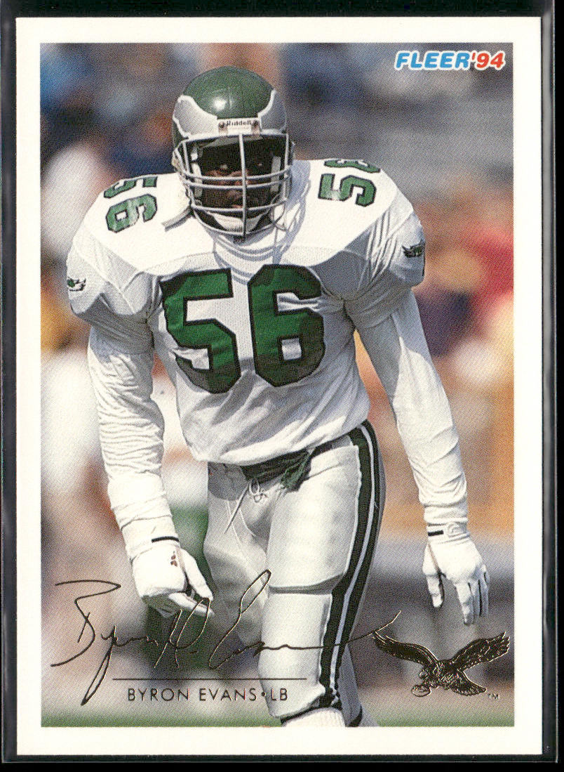 Byron Evans 1994 Fleer #370 Philadelphia Eagles