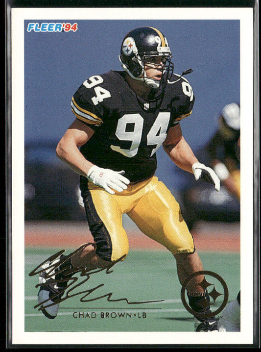Chad Brown 1994 Fleer #381 Pittsburgh Steelers