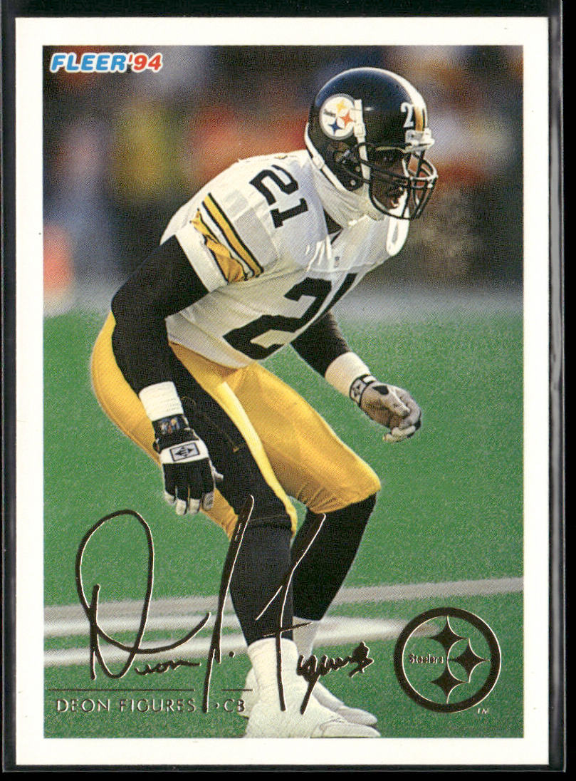 Deon Figures 1994 Fleer #383 Pittsburgh Steelers