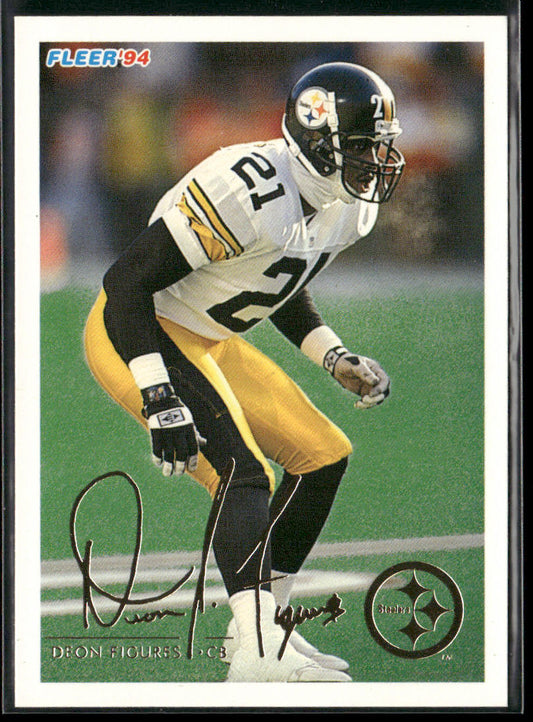 Deon Figures 1994 Fleer #383 Pittsburgh Steelers