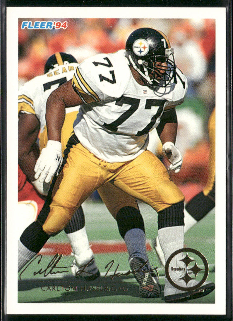 Carlton Haselrig 1994 Fleer #388 Pittsburgh Steelers