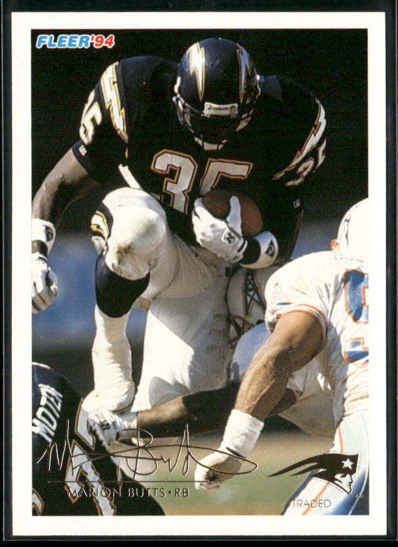Marion Butts 1994 Fleer #397 New England Patriots