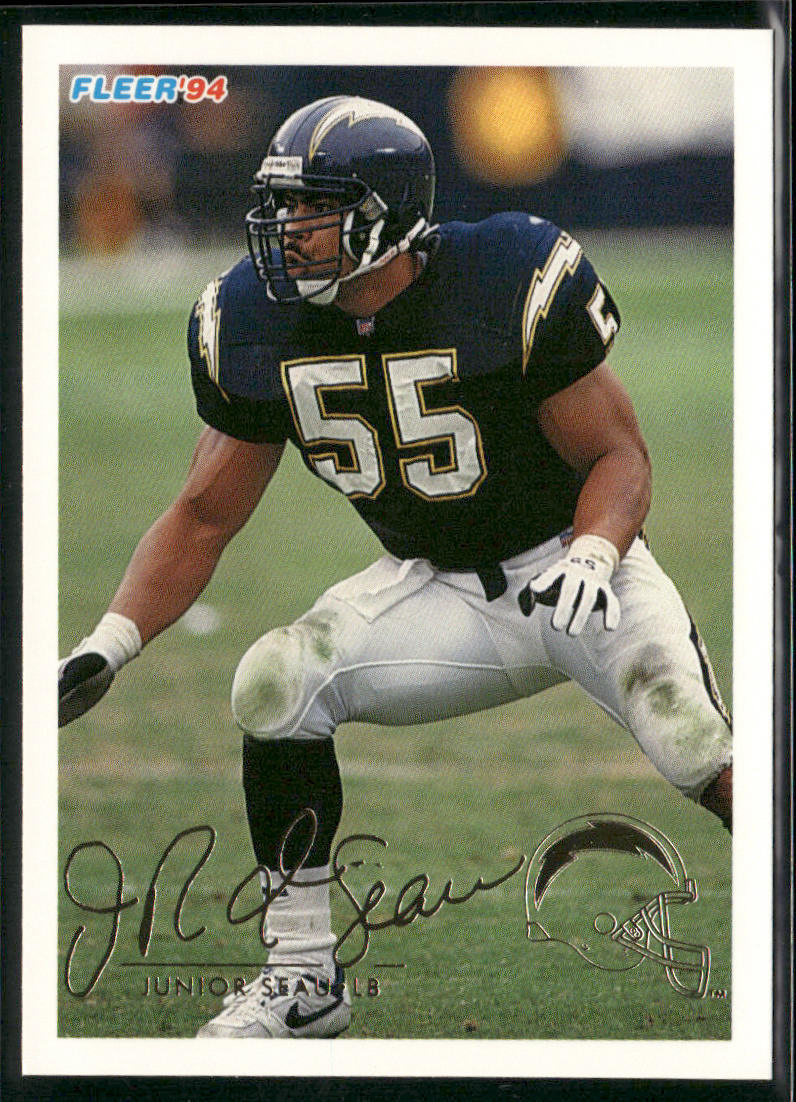 Junior Seau 1994 Fleer #409 San Diego Chargers