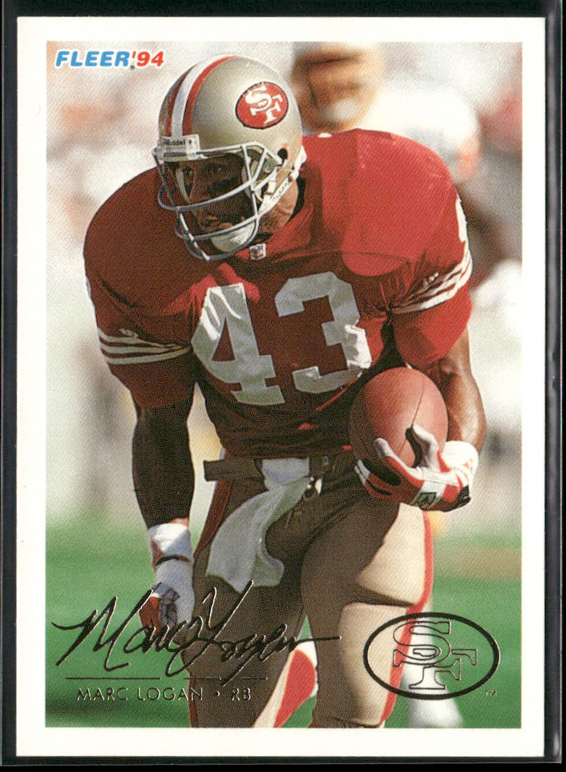 Marc Logan 1994 Fleer #416 San Francisco 49ers