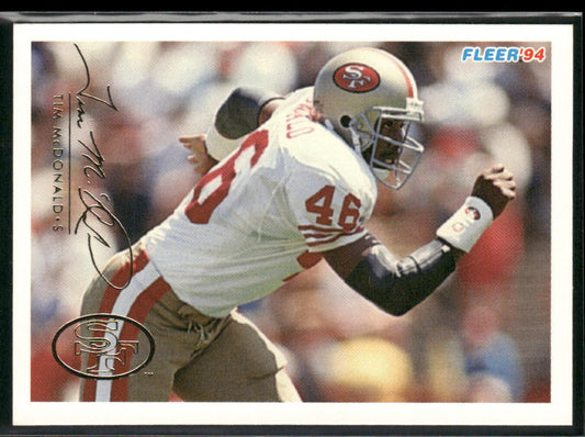 Tim McDonald 1994 Fleer #417 San Francisco 49ers