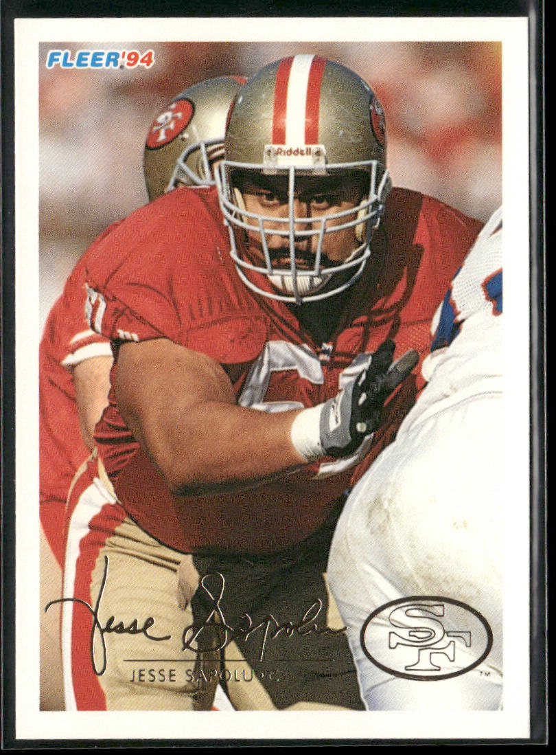 Jesse Sapolu 1994 Fleer #422 San Francisco 49ers