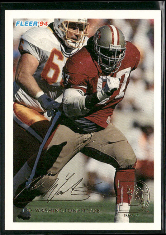 Ted Washington 1994 Fleer #426 Denver Broncos