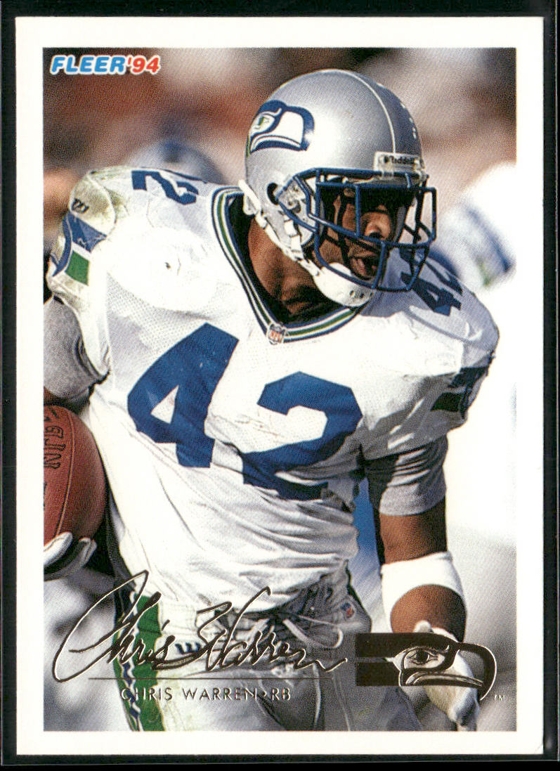 Chris Warren 1994 Fleer #444 Seattle Seahawks