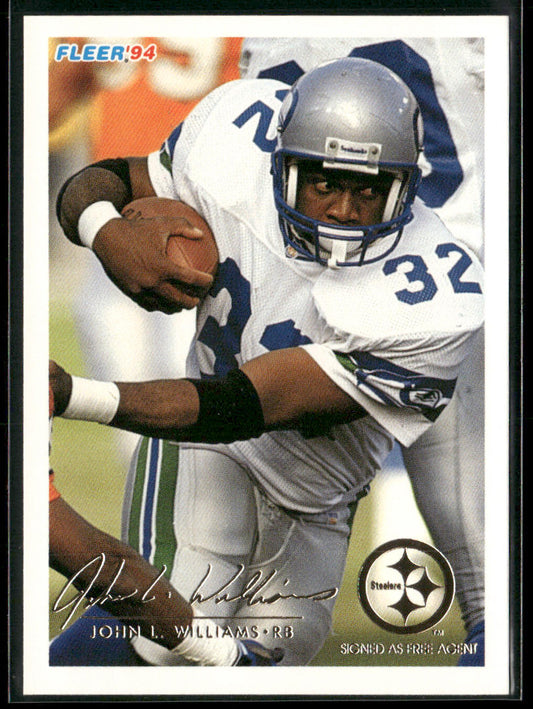 John L. Williams 1994 Fleer #445 Pittsburgh Steelers
