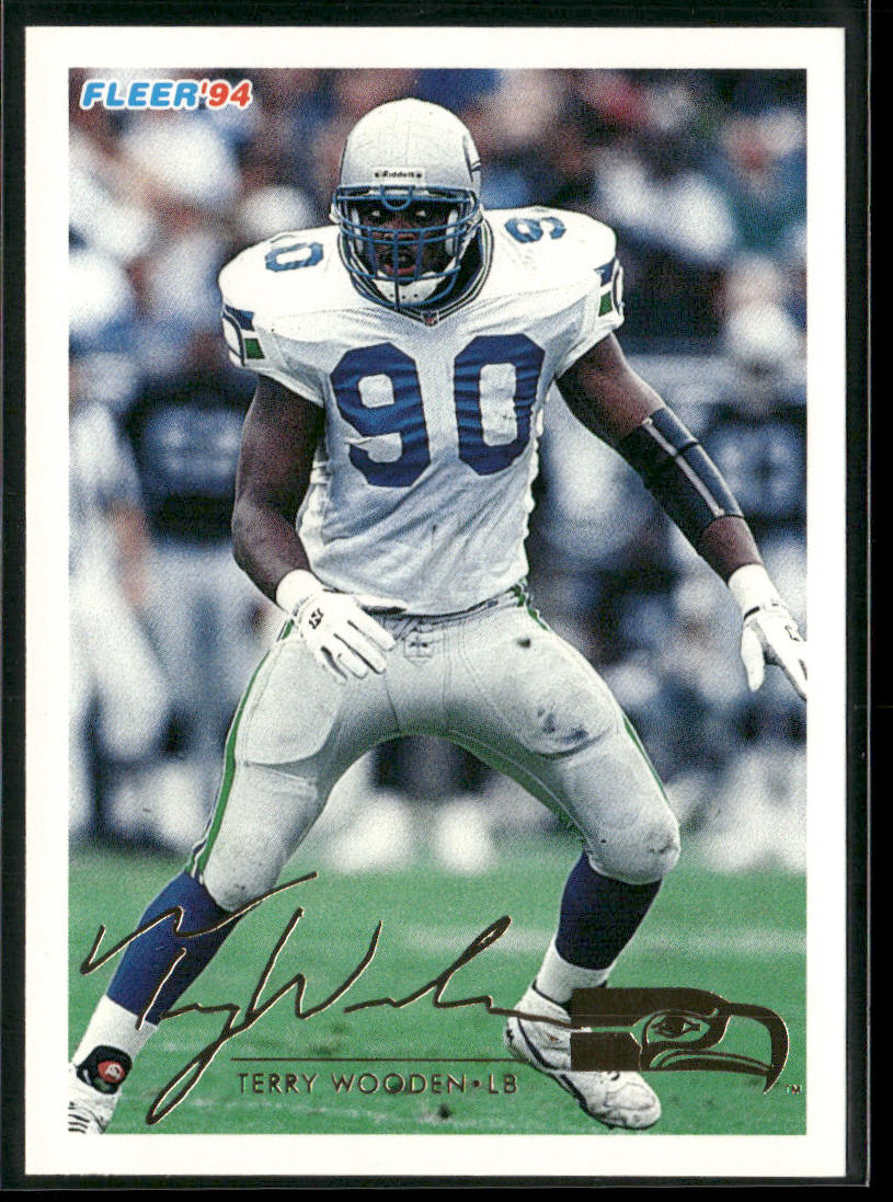 Terry Wooden 1994 Fleer #446 Seattle Seahawks