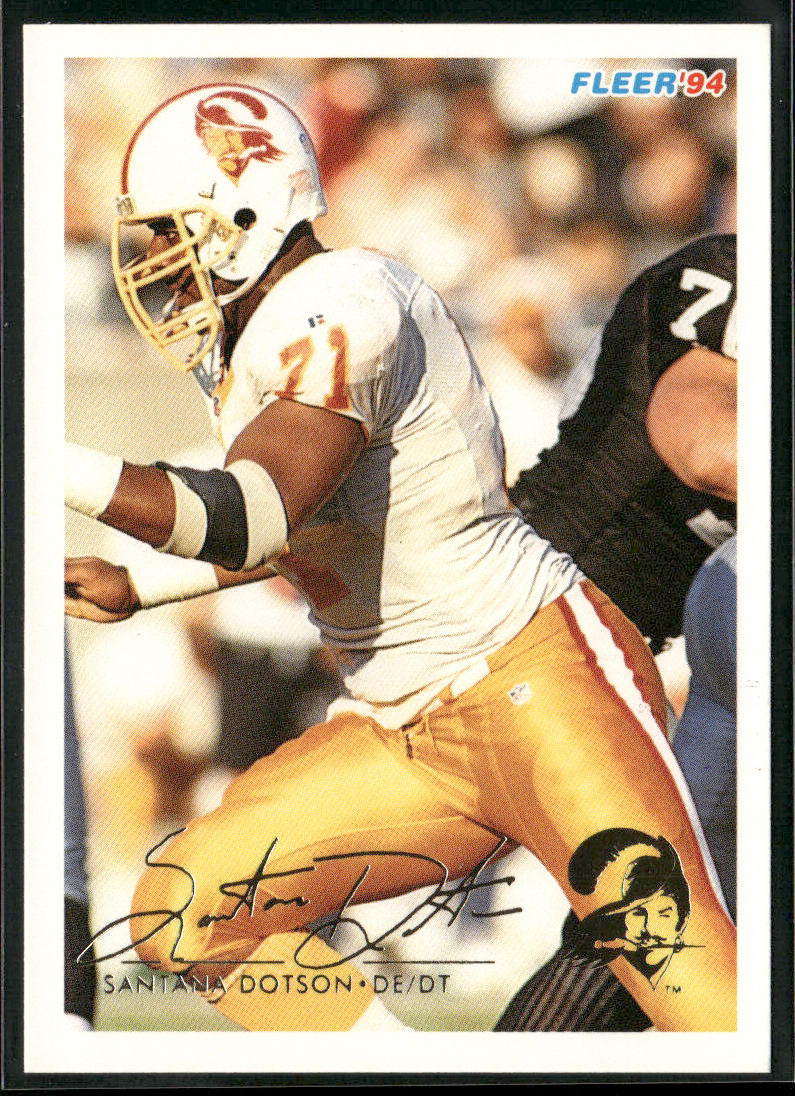 Santana Dotson 1994 Fleer #450 Tampa Bay Buccaneers