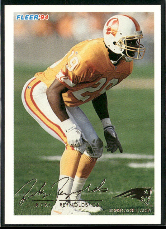 Ricky Reynolds 1994 Fleer #457 New England Patriots