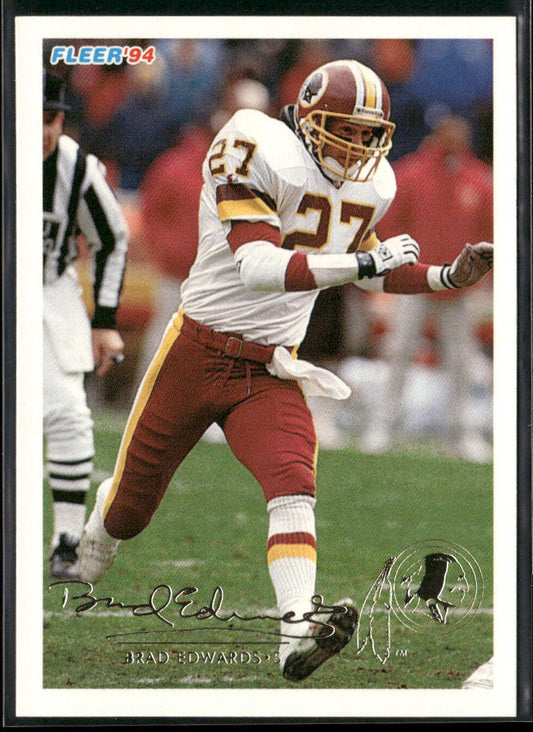 Brad Edwards 1994 Fleer #462 Washington Redskins