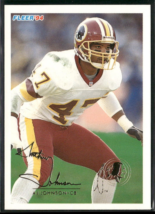 A.J. Johnson 1994 Fleer #467 Washington Redskins