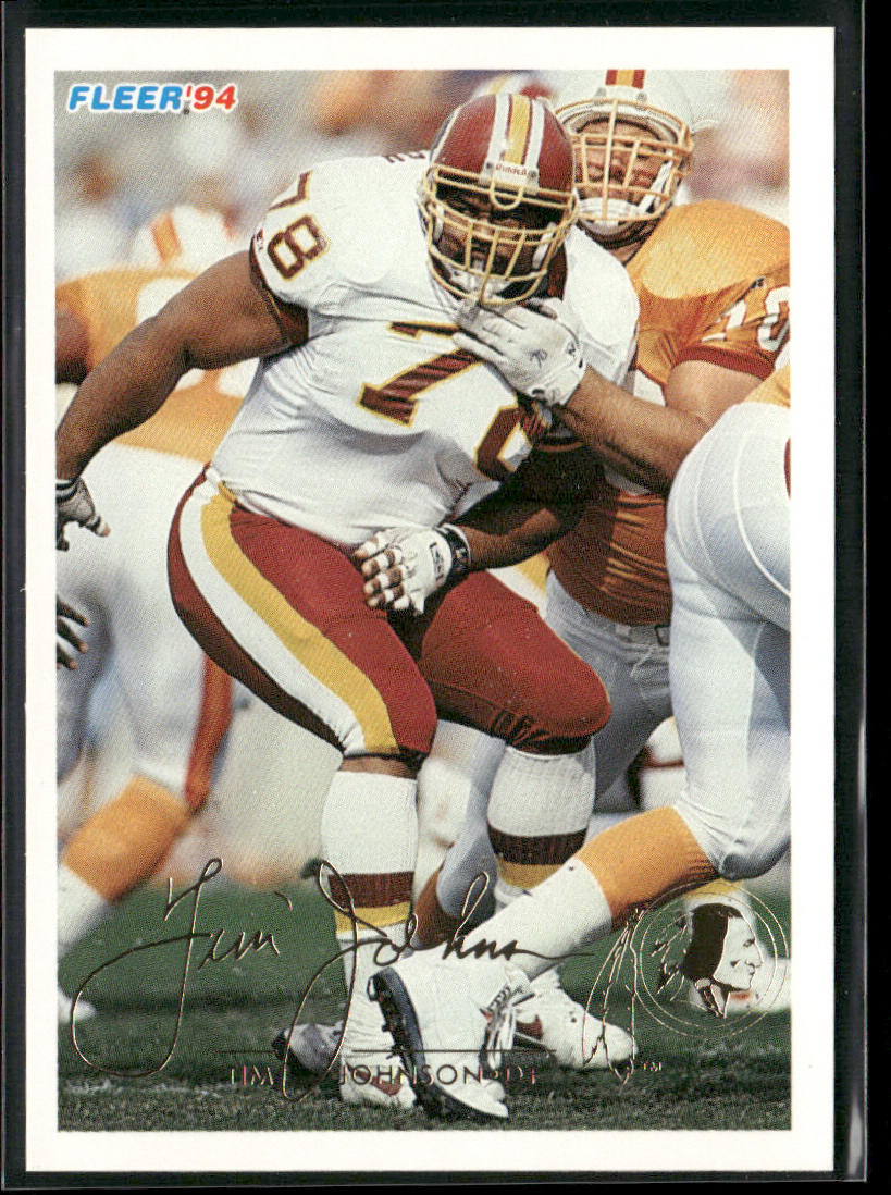 Tim Johnson 1994 Fleer #468 Washington Redskins
