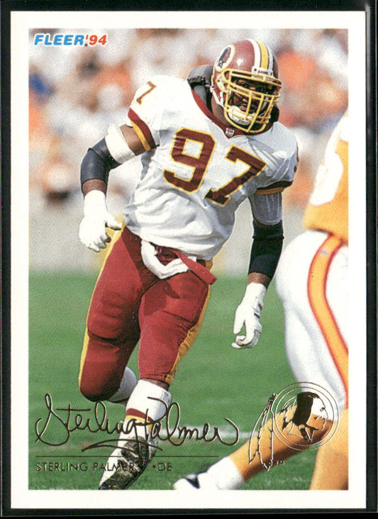 Sterling Palmer 1994 Fleer #472 RC Washington Redskins