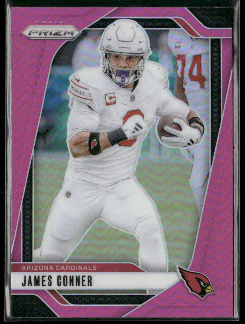 James Conner 2024 Panini Prizm Pink Pulsar #2 Arizona Cardinals