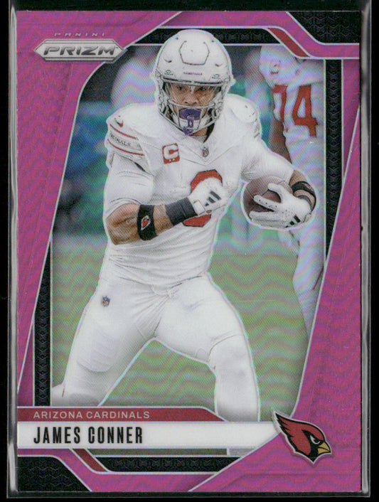 James Conner 2024 Panini Prizm Pink Pulsar #2 Arizona Cardinals
