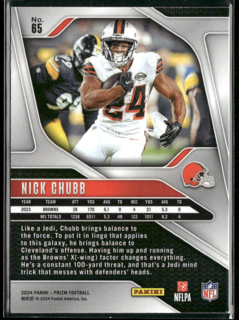 Nick Chubb 2024 Panini Prizm #65 Cleveland Browns
