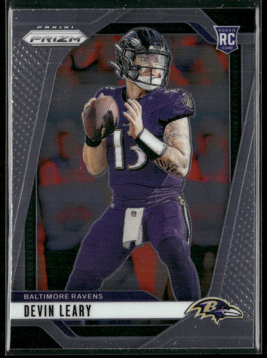 Devin Leary 2024 Panini Prizm #327 RC Baltimore Ravens