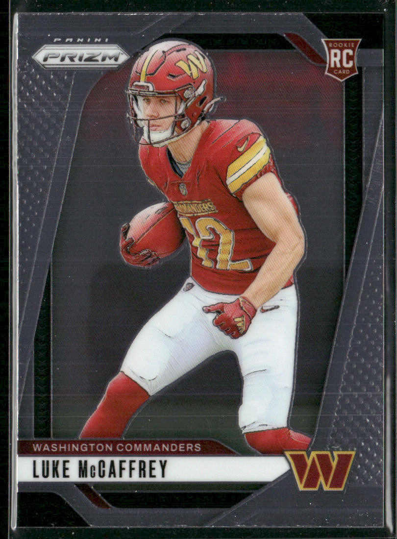 Luke McCaffrey 2024 Panini Prizm #367 RC Washington Commanders
