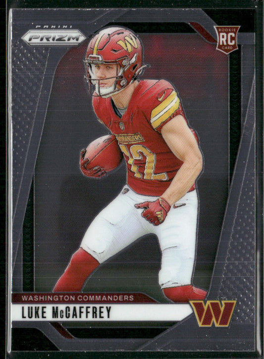 Luke McCaffrey 2024 Panini Prizm #367 RC Washington Commanders