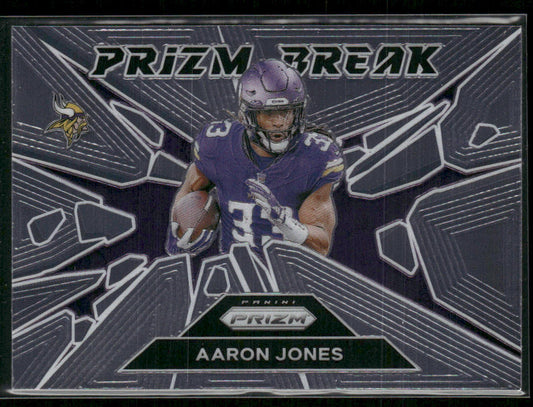 Aaron Jones 2024 Panini Prizm Prizm Break #6 Minnesota Vikings