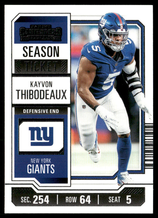 Kayvon Thibodeaux 2023 Panini Contenders Season Ticket Retail #76
