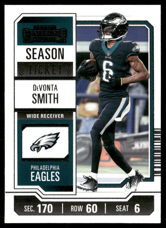 DeVonta Smith 2023 Panini Contenders Season Ticket Retail #79