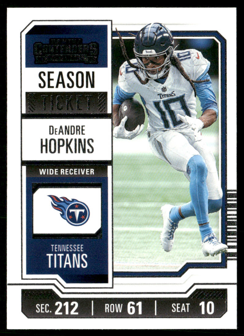 DeAndre Hopkins 2023 Panini Contenders Season Ticket Retail #95 Tennessee Titans
